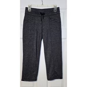 Athleta Women's Pants Gray Pull On Drawstring Zipper‎ Pockets Size XS